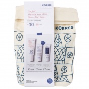 Korres Promo Pack Γιαούρτι Αντηλιακή Κρέμα Προσώπου SPF30 40ml με ΔΩΡΟ Κρέμα-Gel για Ενυδάτωση με Προβιοτικά 20ml & Κρέμα Καθαρισμού Προσώπου 20ml