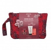 Apivita Promo Pack Wine Elixir Kρέμα Πλούσιας Υφής 50ml με ΔΩΡΟ Cleansing Milk 3in1 50ml & Κρέμα Κατά των Πανάδων & Ρυτίδων SPF50 2ml σε Νεσεσέρ
