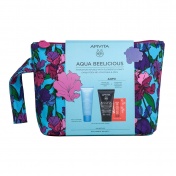 Apivita Promo Pack Aqua Beelicious  Kρέμα Πούσιας Υφής 40ml με ΔΩΡΟ Μαύρο Gel Καθαρισμού 50ml & Ενυδατική Κρέμα-Gel SPF50 2ml σε Νεσεσέρ