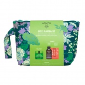 Apivita Promo Pack Bee Radiant Kρέμα Ελαφριάς Υφής 50ml με ΔΩΡΟ Αφρό Καθαρισμού 75ml & Ενυδατική Κρέμα-Gel SPF50 2ml σε Νεσεσέρ