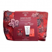 Apivita Promo Pack Wine Elixir Kρέμα Ελαφριάς Υφής 50ml με ΔΩΡΟ Cleansing Milk 3in1 50ml & Κρέμα Κατά των Πανάδων & Ρυτίδων SPF50 2ml σε Νεσεσέρ