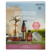 Apivita Promo Pack Hair Strengthening Routine for Women με Hair Loss Lotion 150ml & ΔΩΡΟ Mini Tonic Shampoo 75ml & Scalp Brush Massager
