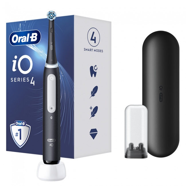 Oral B iO4 Magnetic Black Ηλεκτρική Οδοντόβουρτσα 