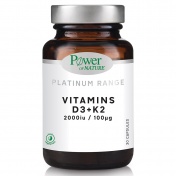 Power Health Platinum Range Vitamins D3 & K2 2000iu/100μg 30caps