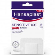 Hansaplast Med+ Sensitive XXL Sterile 8x10cm 5τμχ