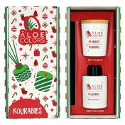 Aloe+ Colors Gift Set Kourabies με Reed Diffuser Kourabies & Soy Candle Kourabies Be Bright!