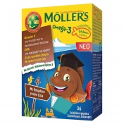 Moller's Omega 3 για Παιδιά 36 Ζελεδάκια Ψαράκια Cola