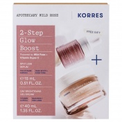 Korres Promo Pack Άγριο Τριαντάφυλλο Κρέμα-Gel Ημέρας 40ml & ΔΩΡΟ Διφασικό Serum Λάμψης 15ml