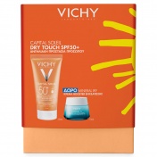 Vichy Promo Pack Capital Soleil Cream Dry Touch Ματ Αποτέλεσμα Spf50 50ml & ΔΩΡΟ Mineral 89 Creme Booster 15ml