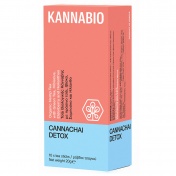 KannaBio Kannachai Detox Organic Hemp Tea with Green Tea, Hibiscus, Elderberry & Helianthus 10sticks