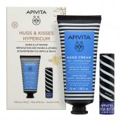Apivita Promo Pack Hand Cream Hypericum & Beeswax 50ml & Lip Care Cocoa Butter 4.4gr