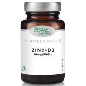Power Health Platinum Range Zinc + D3 10mg/500iu 60tabs