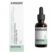 KannaBio Restore 5% Full Spectrum Hemp Extract Drops 500mg CBD + Εκχυλίσματα βοτάνων + Βιταμίνες 10ml